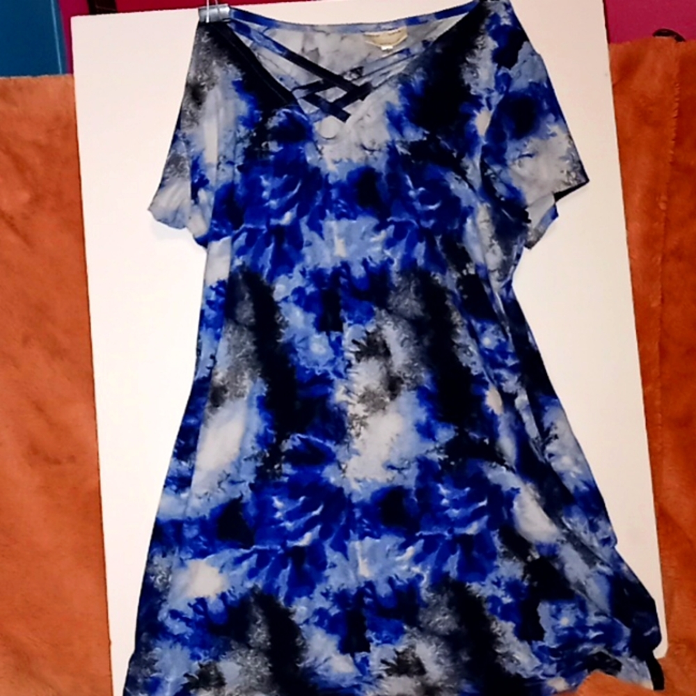 A blue blast dress